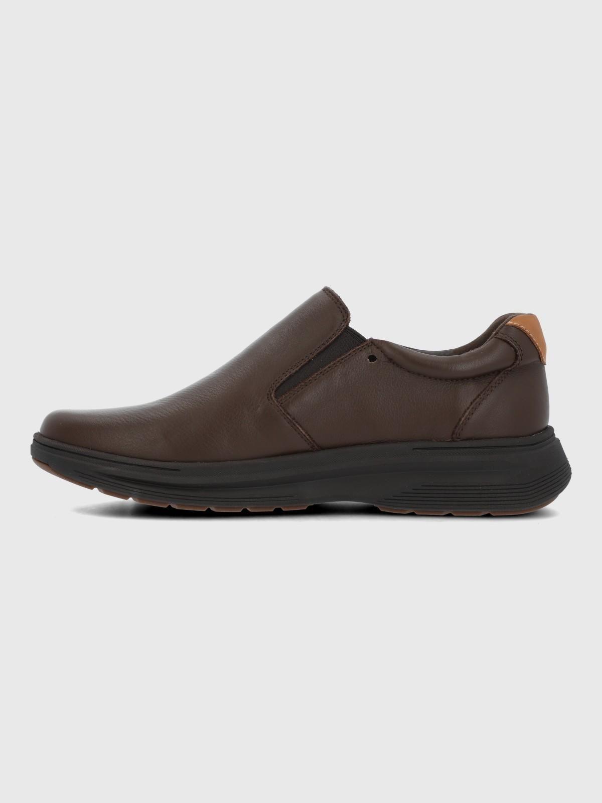 Slip On Cuero Hunt II Café Hombre-4