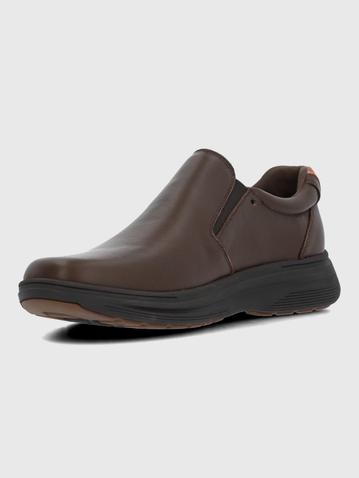Slip On Cuero Hunt II Café Hombre-5