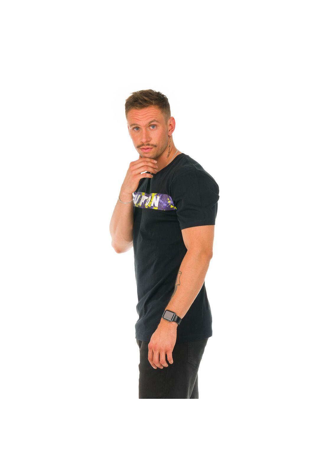 Polera M/C Hombre Dusty Logo Negro -1