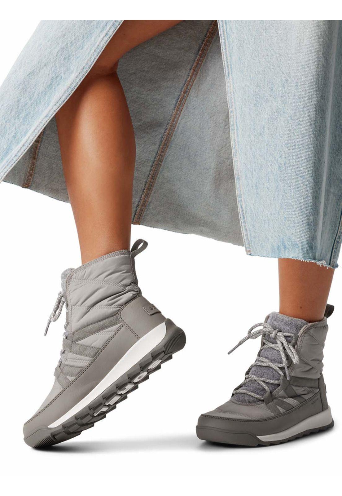 Bota Textil Whitney Ii Plus Lace Gris Mujer-8