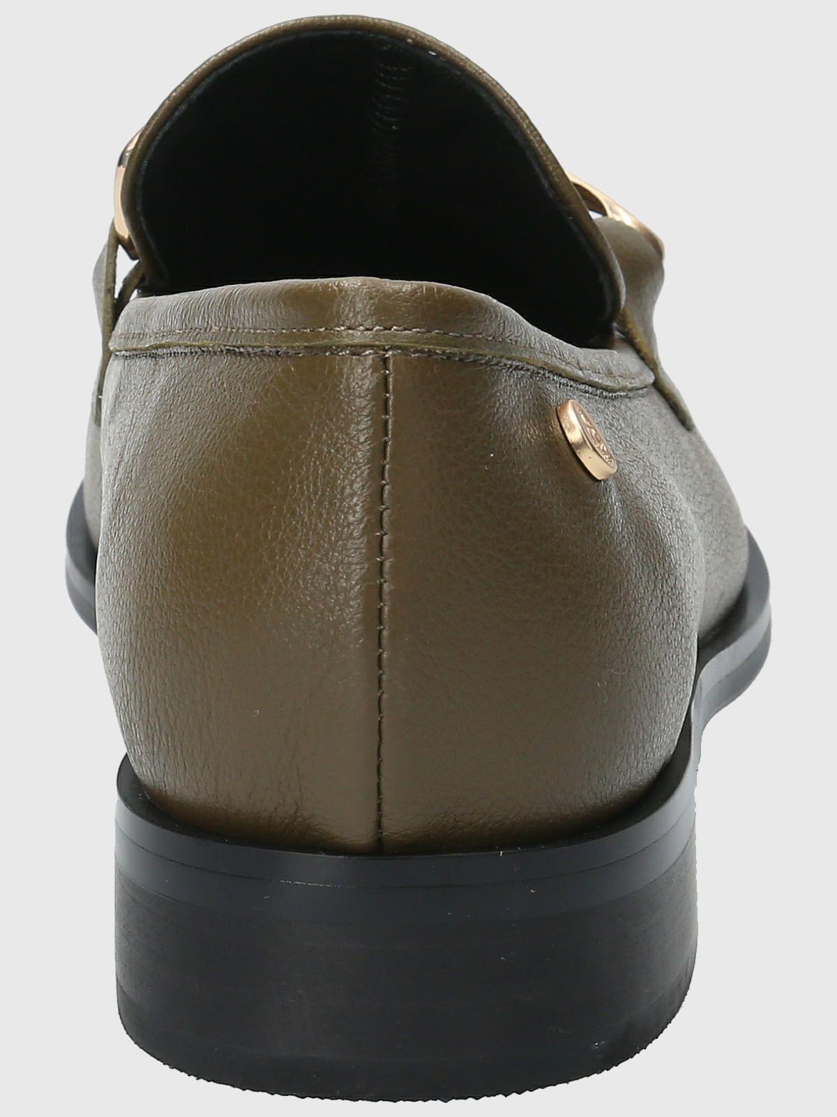 Mocasín Cuero Mujer Roberta Verde-6