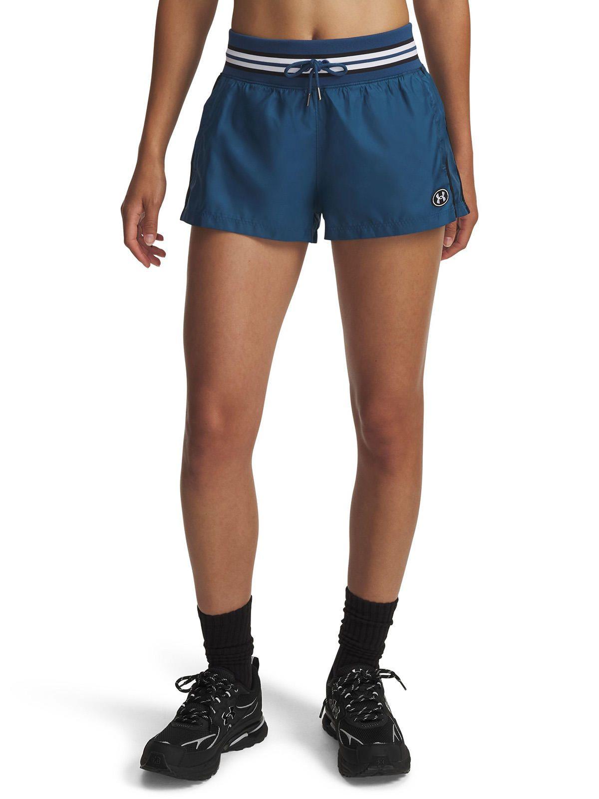 Short Mujer Icon Woven Heritage Azul-0