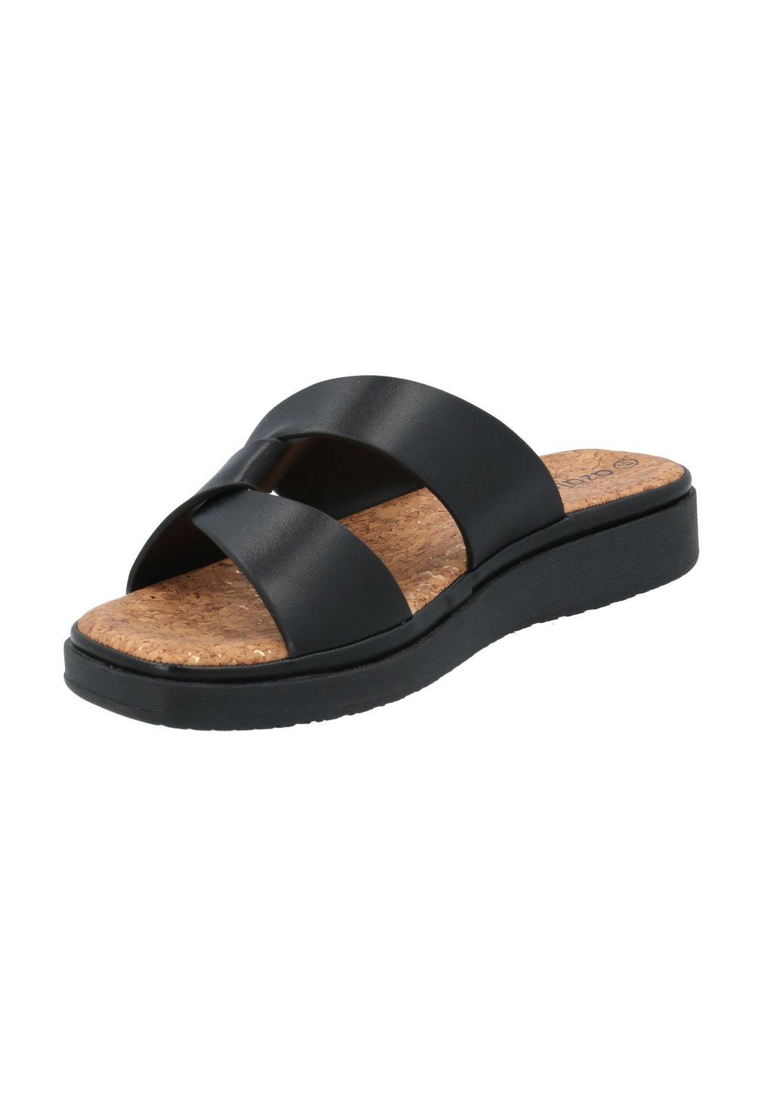 Sandalia Mujer Orquidea Negro-4