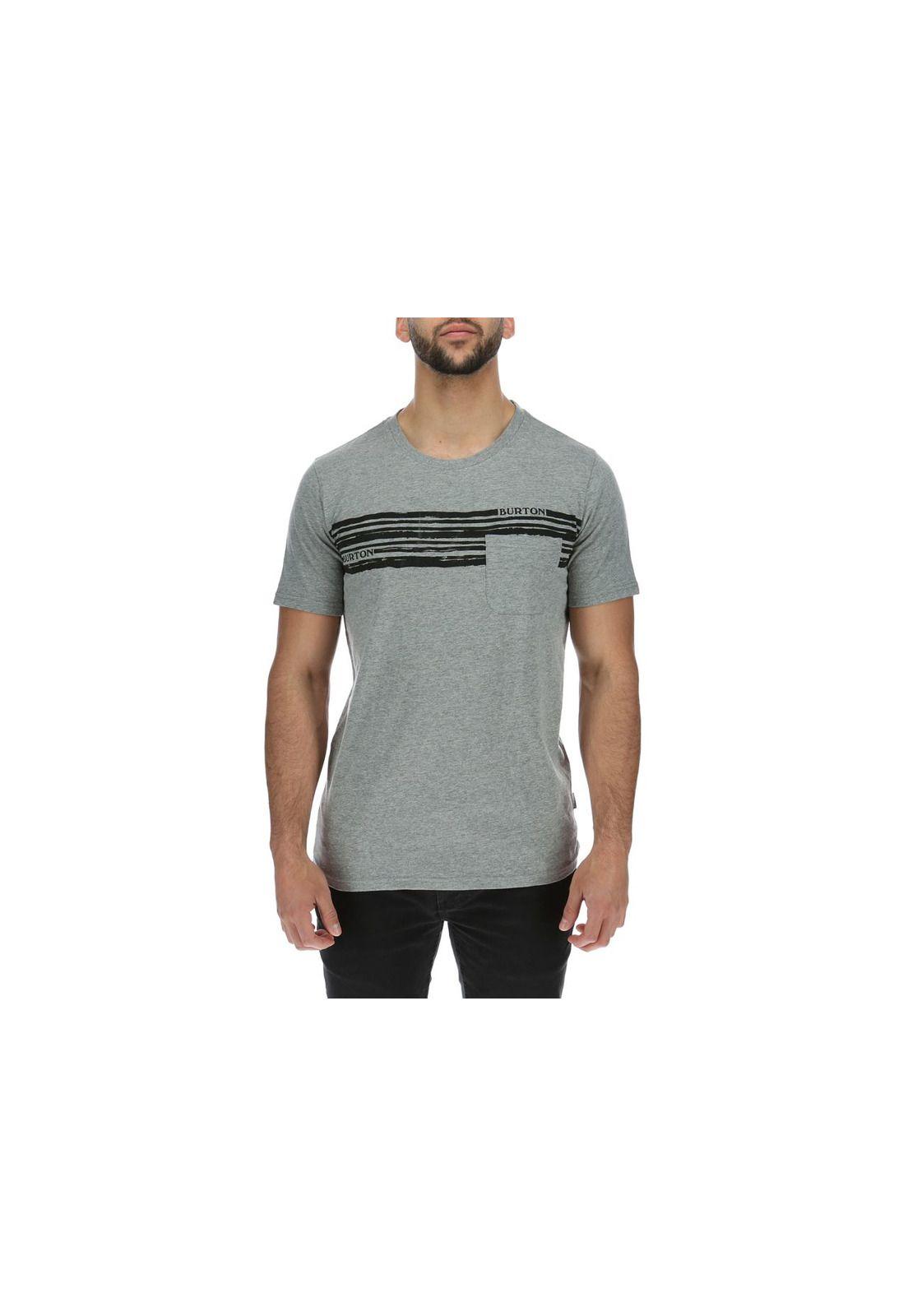 Polera M/C  Hombre Brushline Gris-0