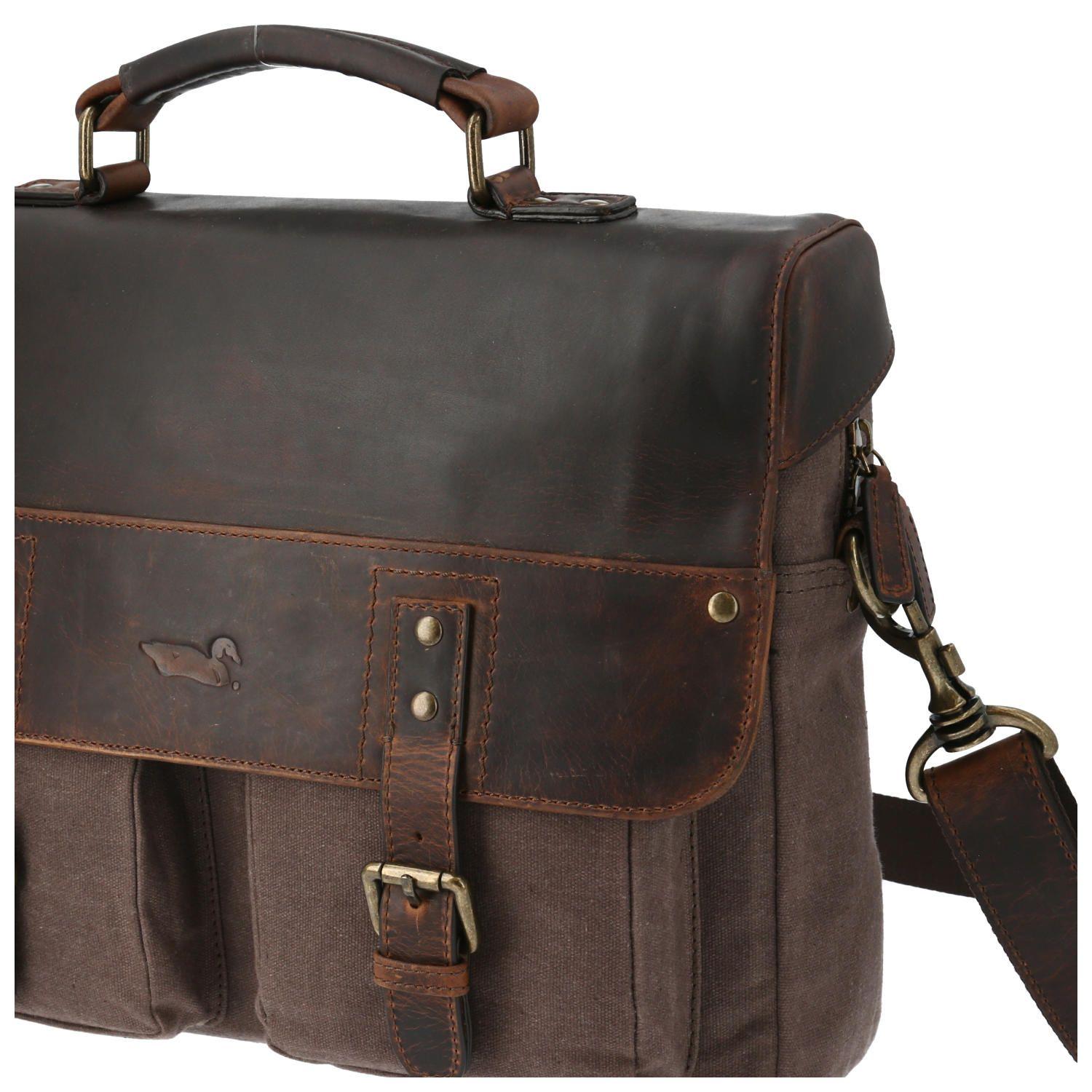 Maletín Canvas/Cuero Hombre WX Ganges II Café-3
