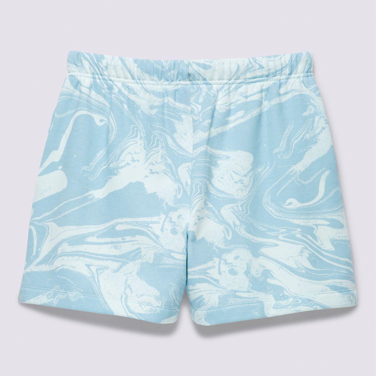 Short Marble Print Short Celeste Mujer-6