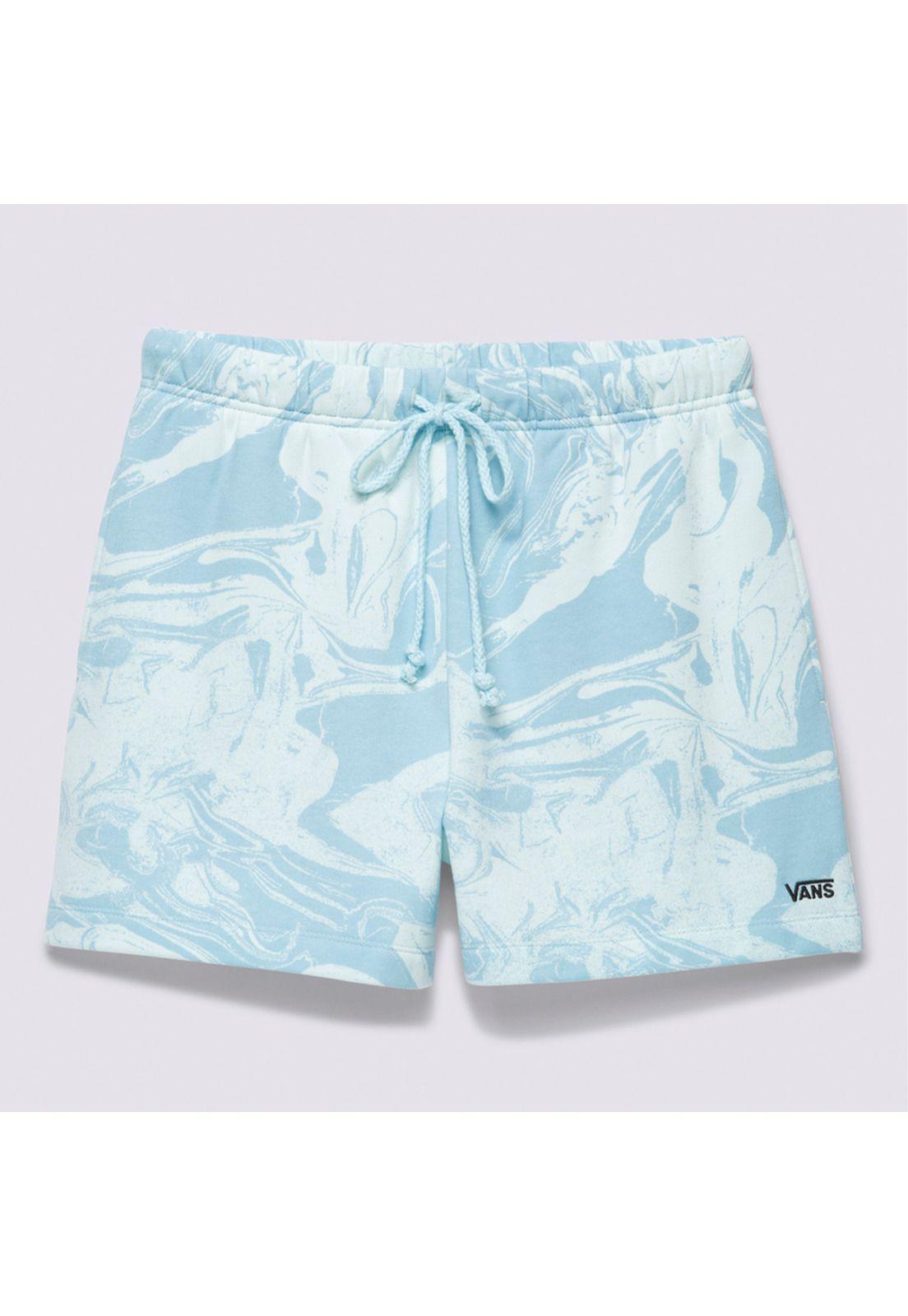 Short Marble Print Short Celeste Mujer-5