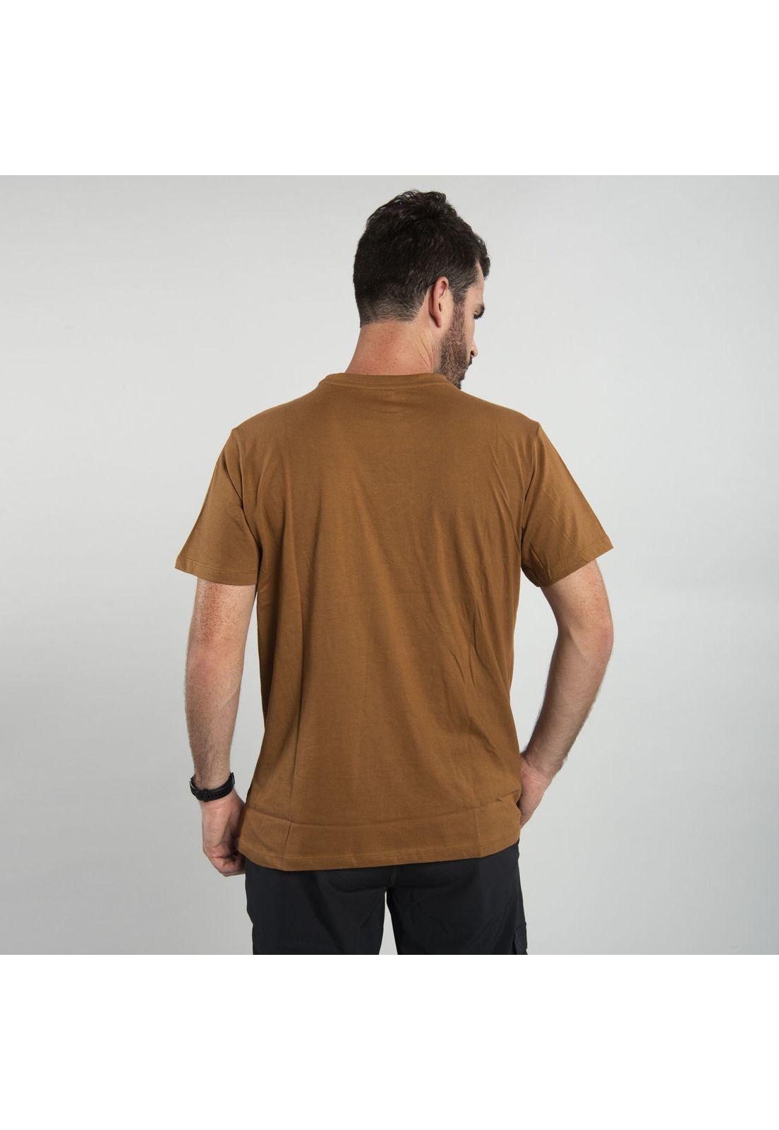 Polera Manga Corta  Hombre Fdtn Workwear Tee Café-2