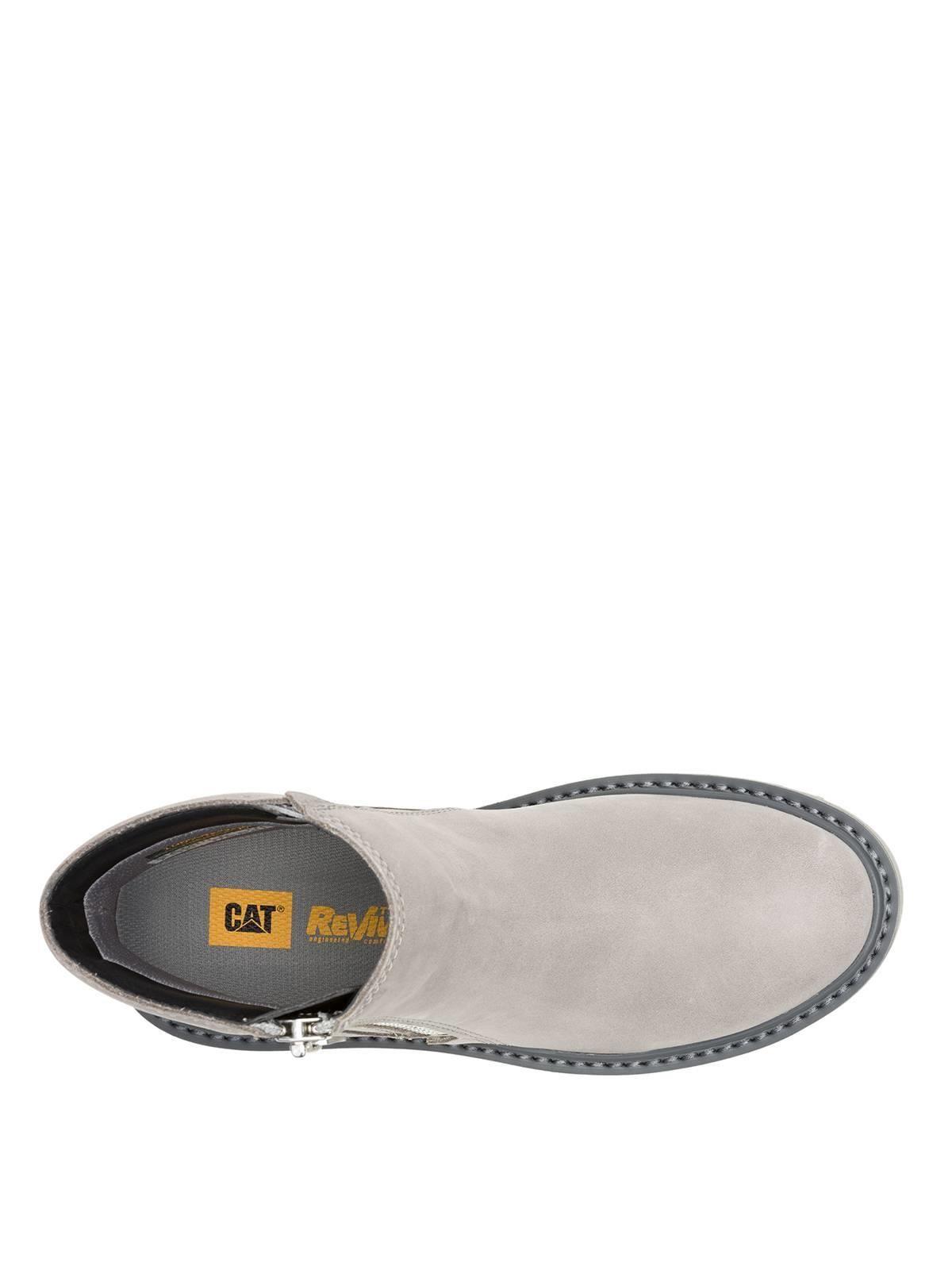 Botin Cuero Mujer Colorado Max Chelsea Gris-6