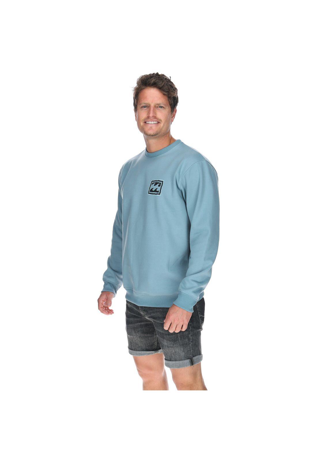 Polerón Hombre Crayon Wave Crew Celeste-1