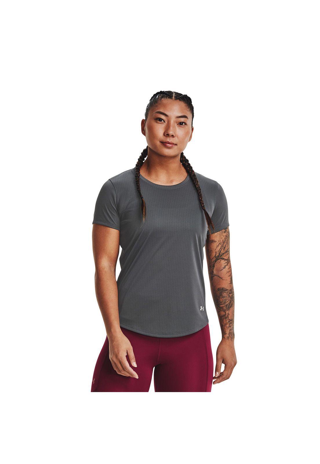 Polera M/C Mujer Ua Speed Stride 2.0 Gris-2