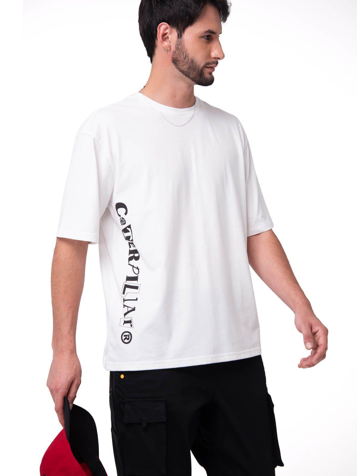 Polera Manga Corta Hombre Diseño SCI FI Blanco-0