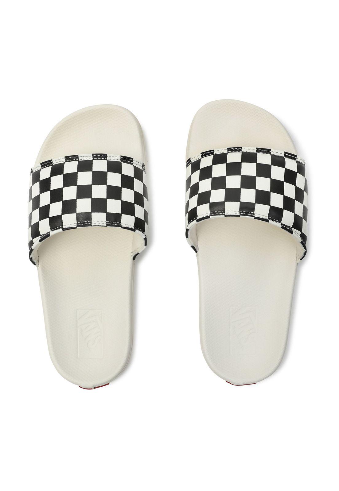 Sandalia Mujer Wm La Costa Slide-On Checker Black-1