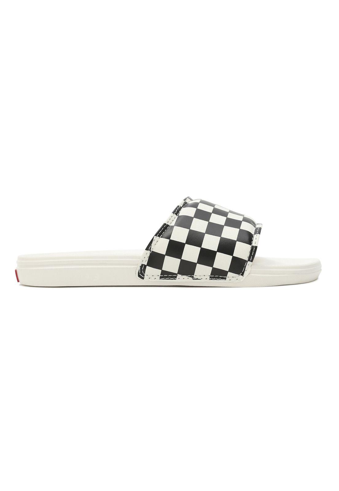 Sandalia Mujer Wm La Costa Slide-On Checker Black-3