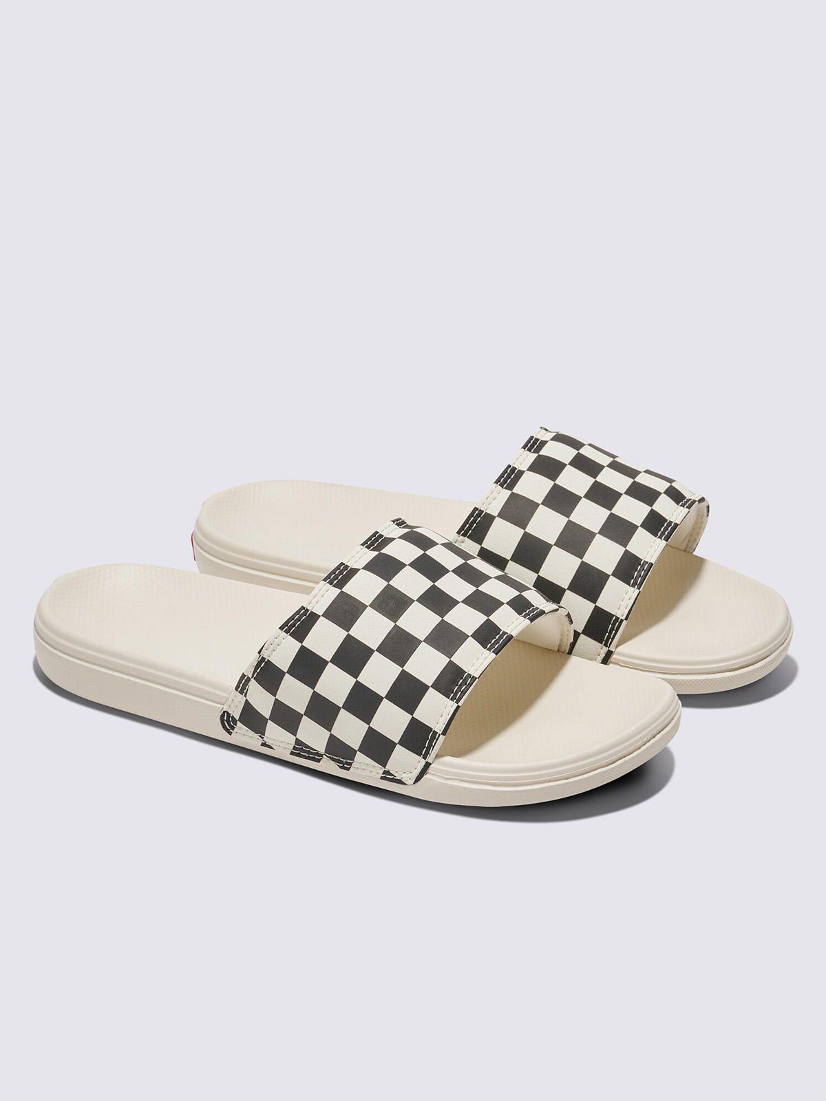 Sandalia Mujer Wm La Costa Slide-On Checker Black-1