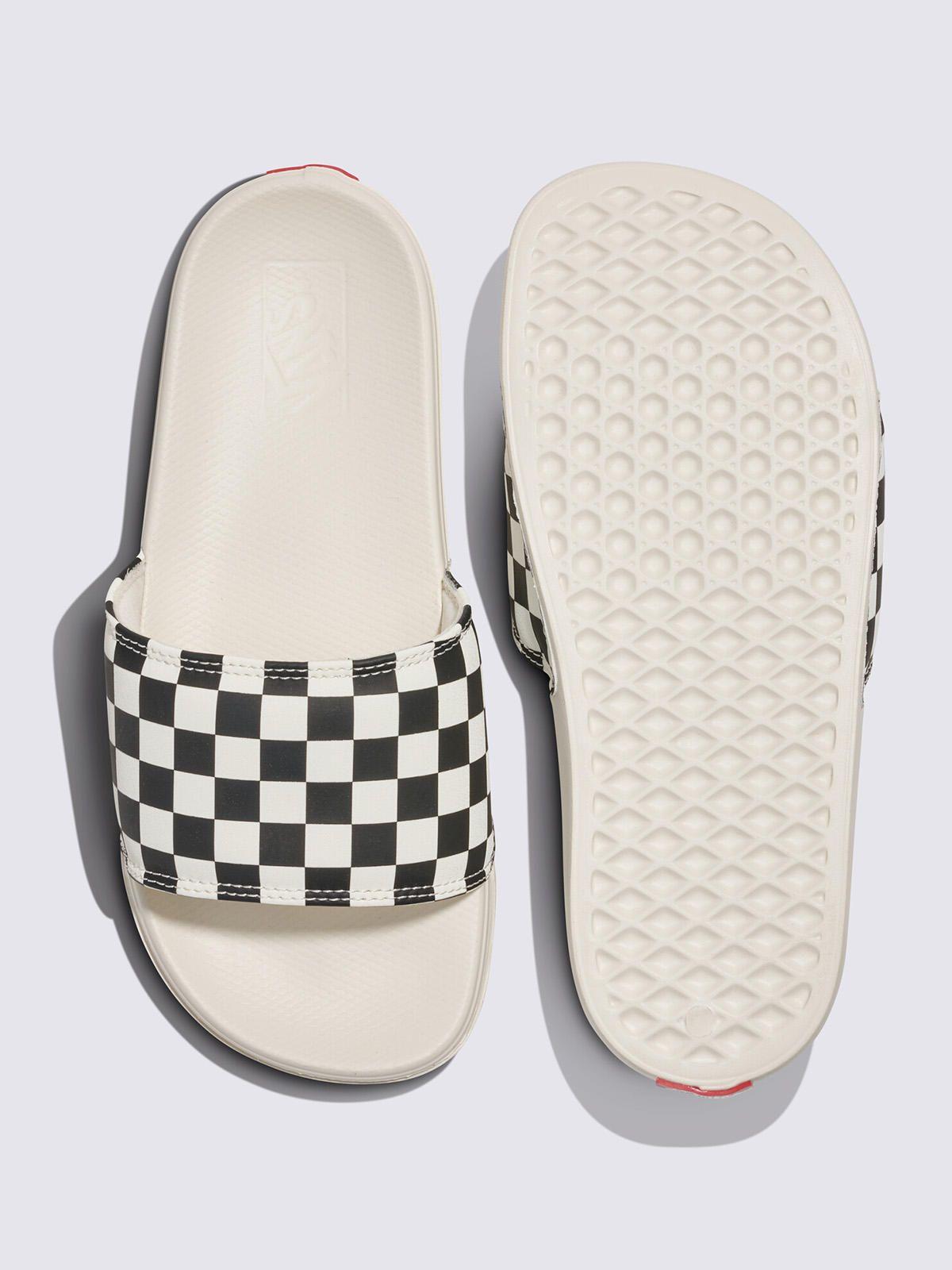 Sandalia Mujer Wm La Costa Slide-On Checker Black-4
