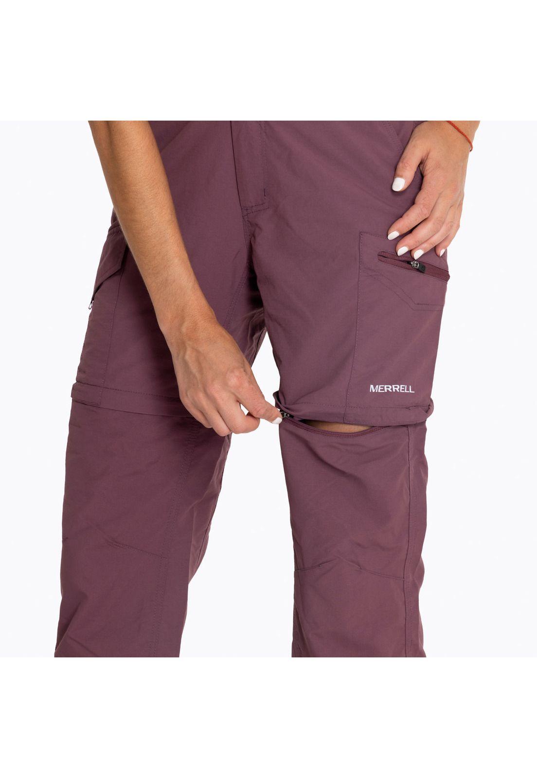 Pantalón Mujer Detach Pocket Morado-1