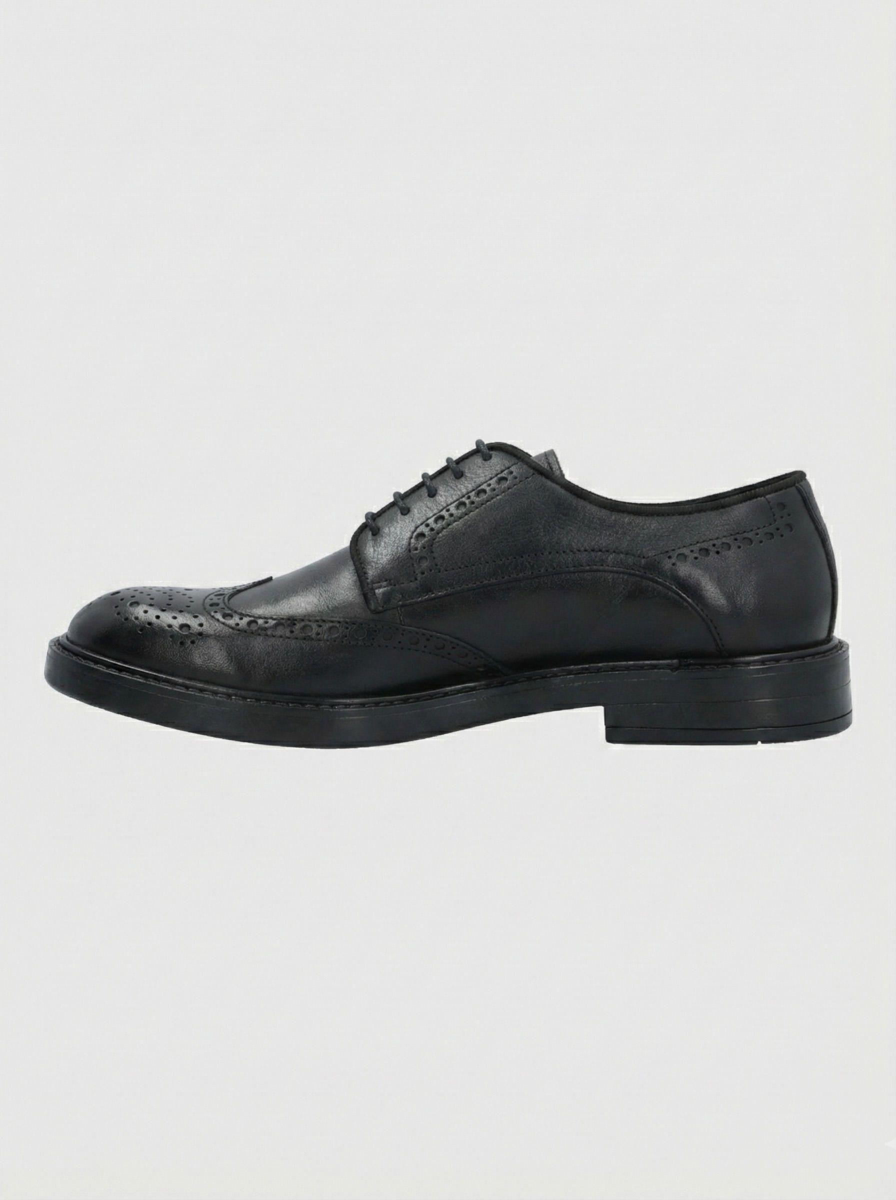 Zapato Italiano Hombre Gianico Negro-5