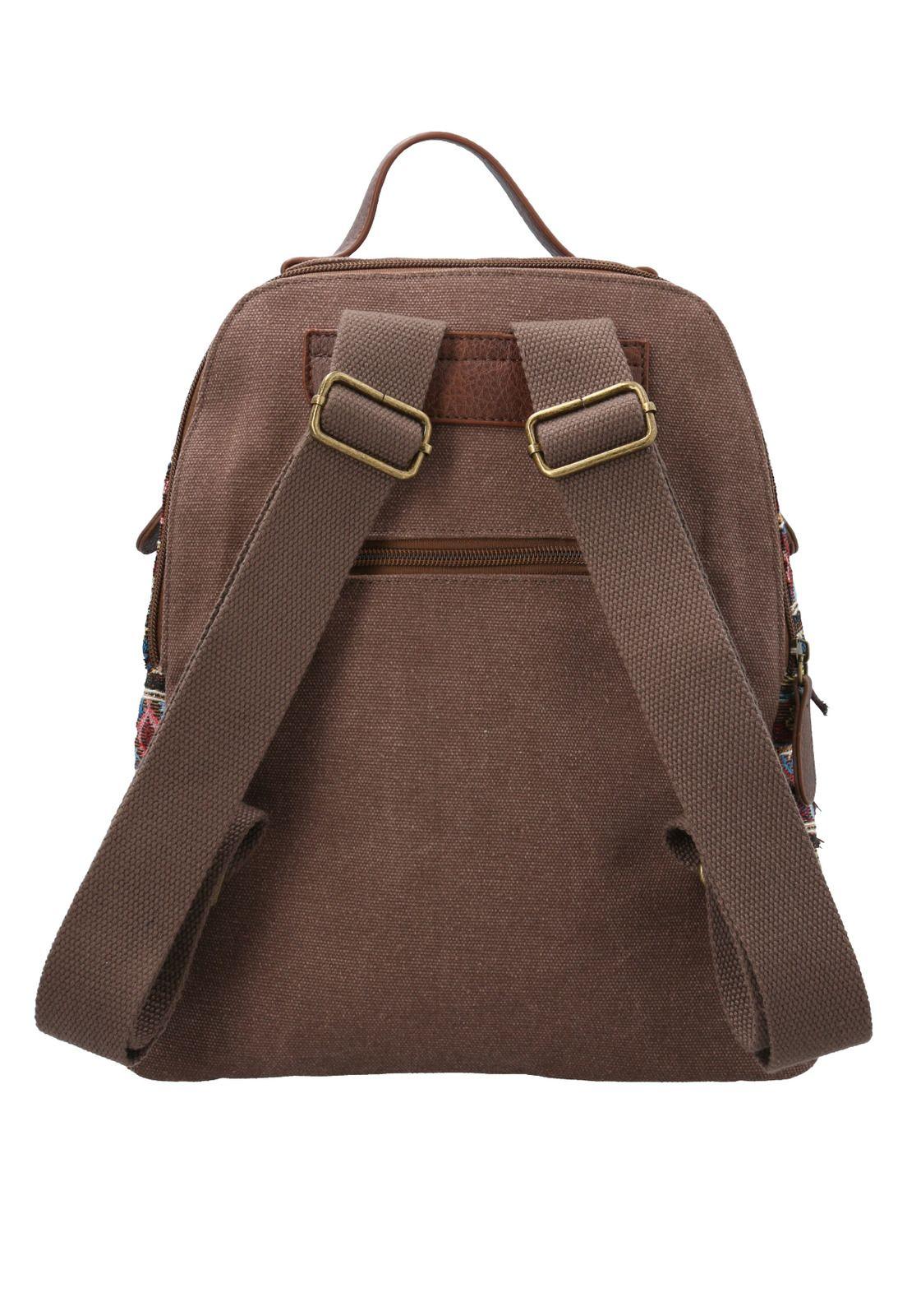 Mochila Textil Mujer Joint Back Café-2