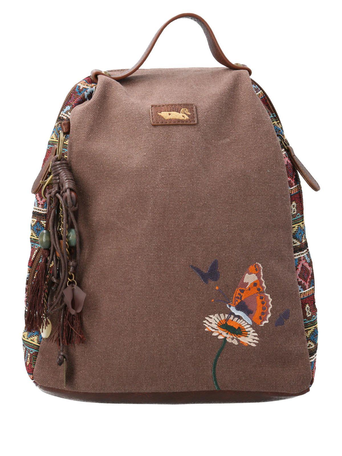 Mochila Textil Mujer Joint Back Café-0