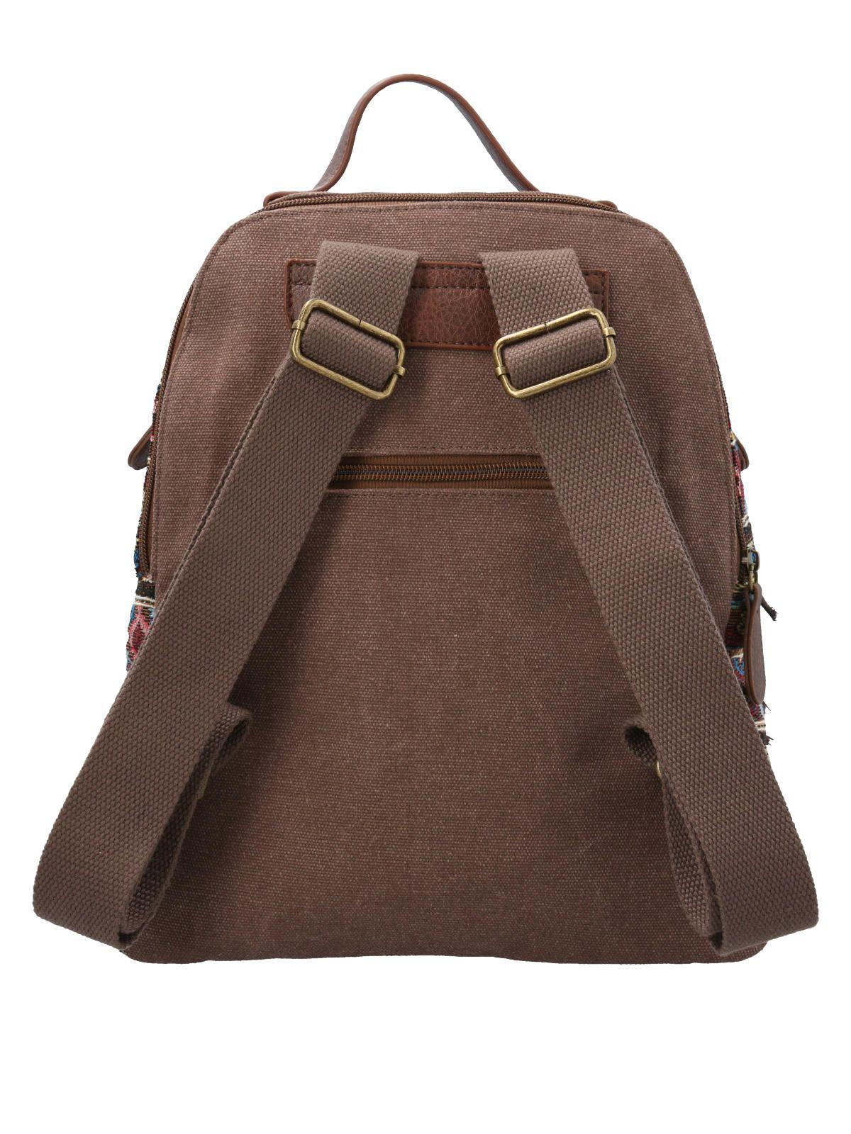 Mochila Textil Mujer Joint Back Café-2