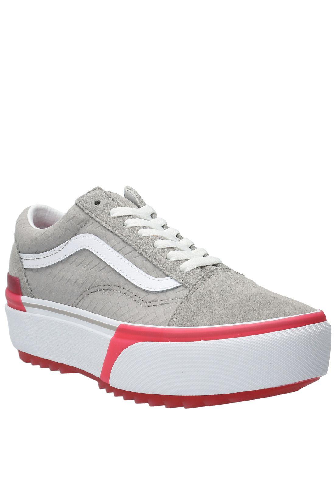 Zapatilla Ua Old Skool Stacked Gris Unisex-1