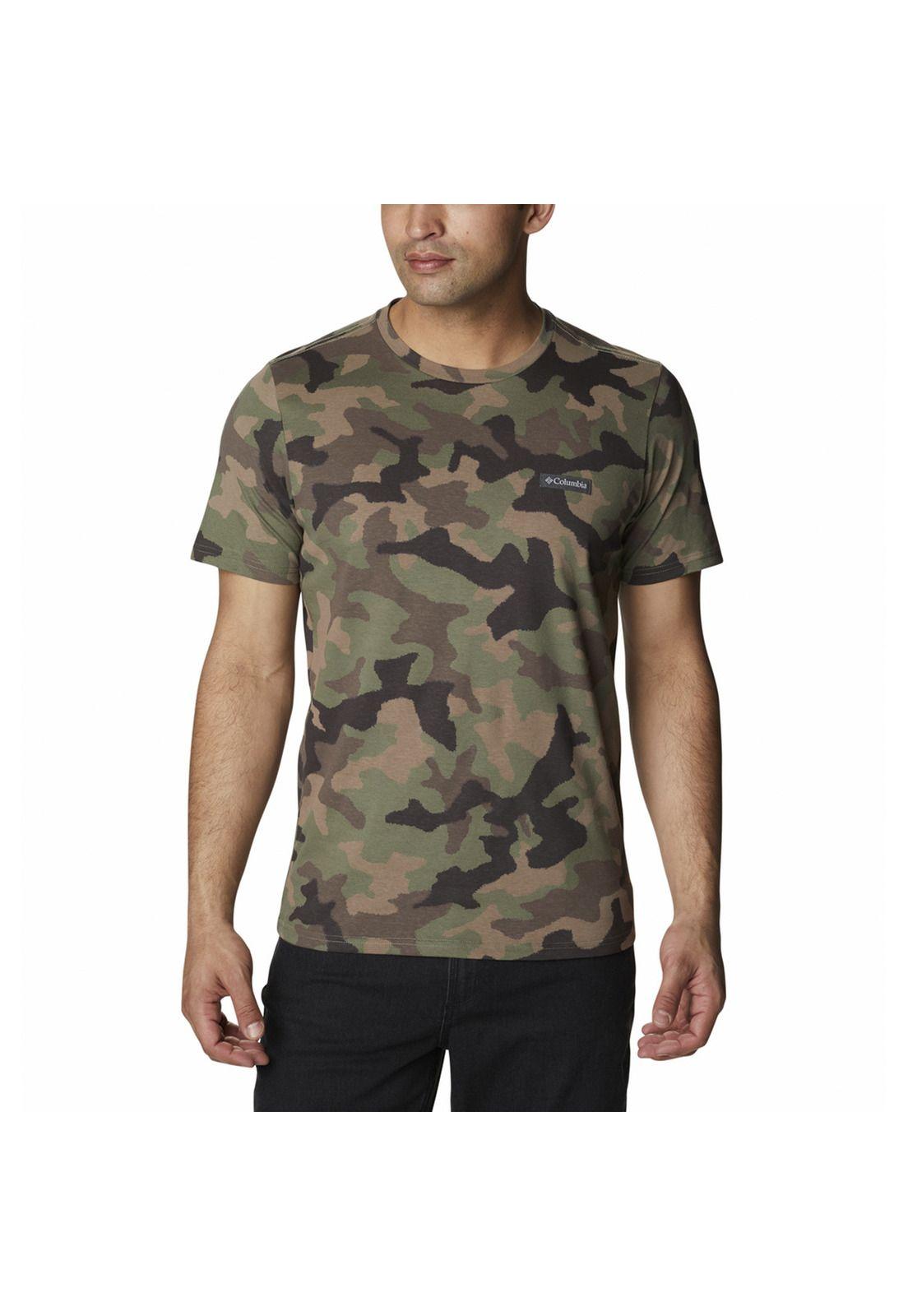 Polera M/C Hombre Workflow Graphic Tee Verde-0