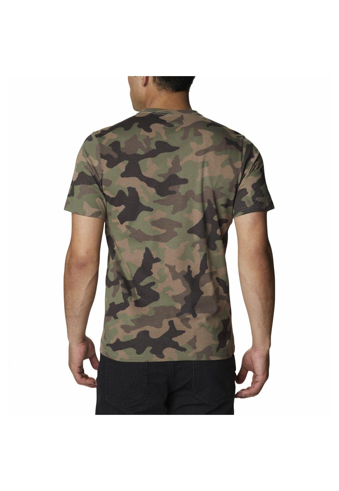 Polera M/C Hombre Workflow Graphic Tee Verde-2