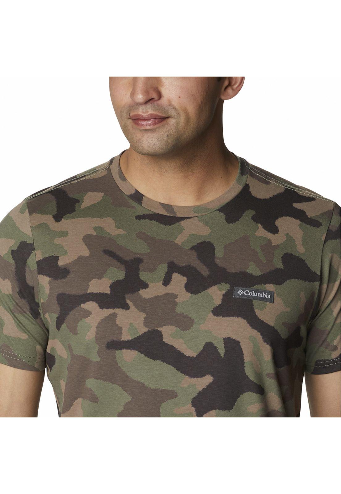 Polera M/C Hombre Workflow Graphic Tee Verde-3