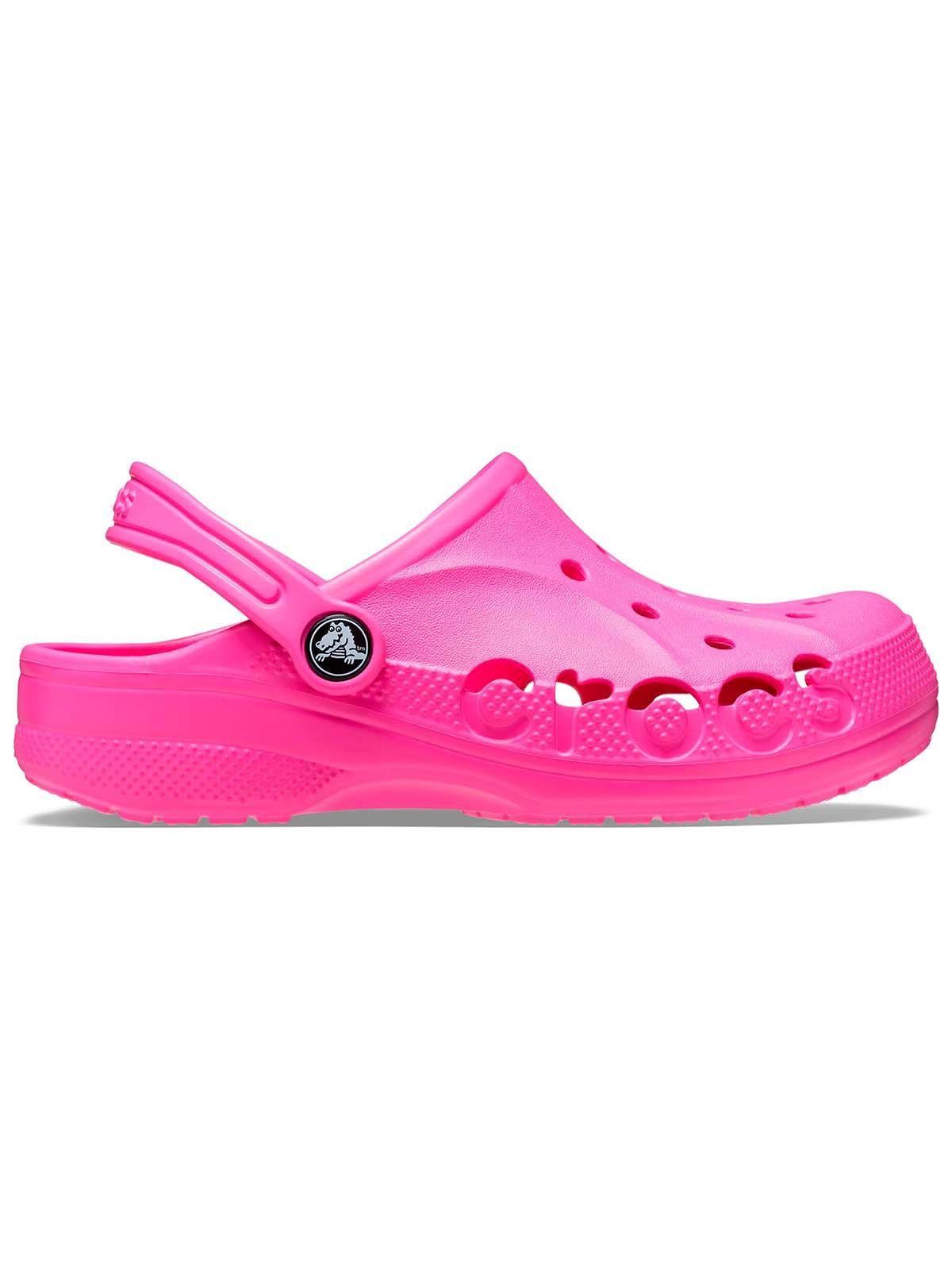 Zueco Crocs Niña Pequeña Baya Clog T Rosado Eléctrico-0