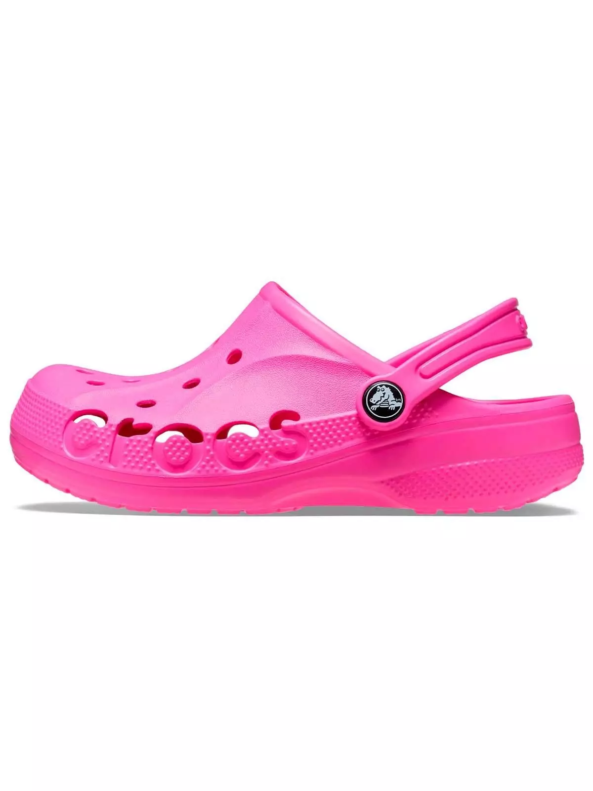 Zueco Crocs Niña Pequeña Baya Clog T Rosado Eléctrico-1