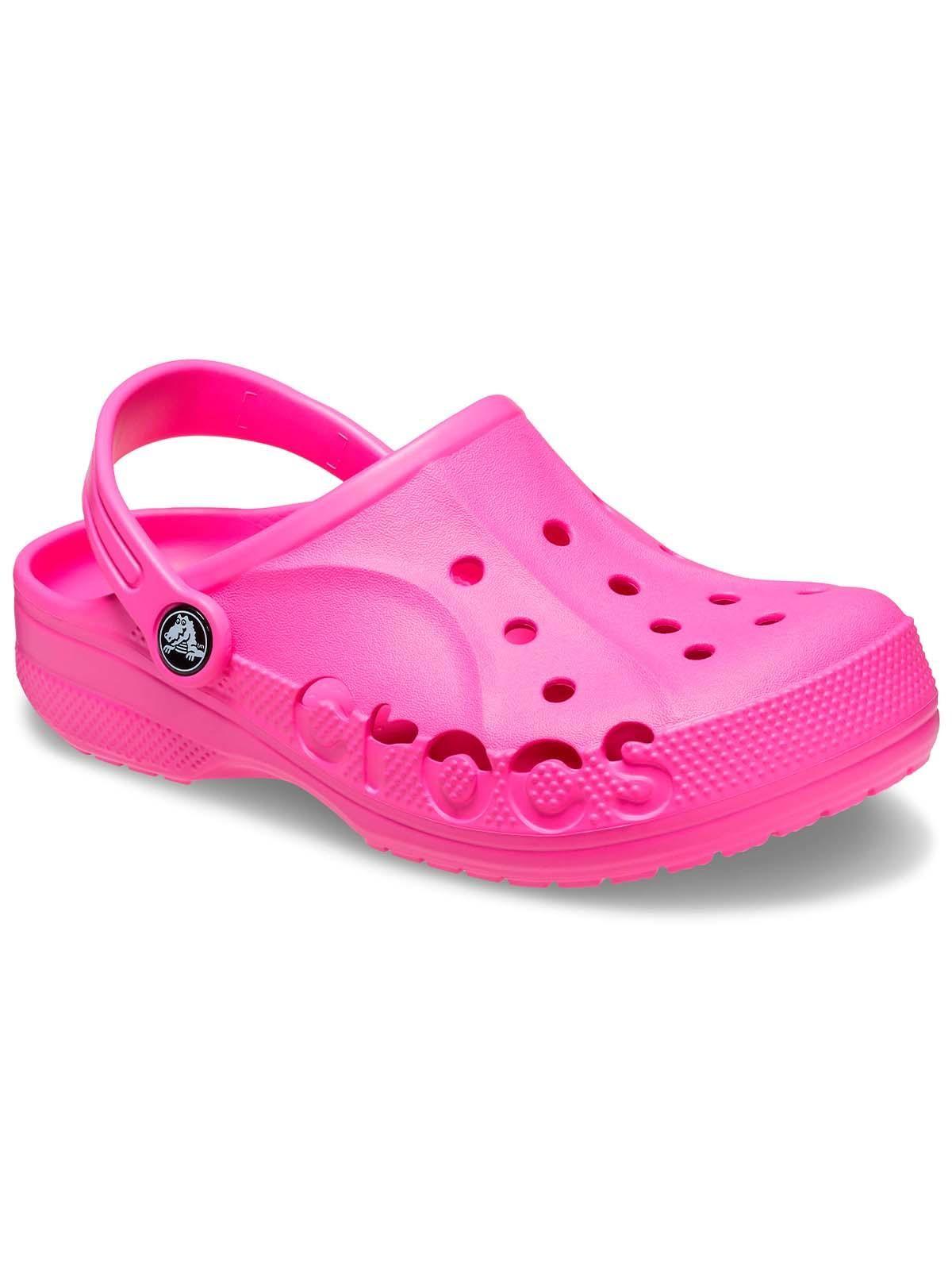 Zueco Crocs Niña Pequeña Baya Clog T Rosado Eléctrico-6