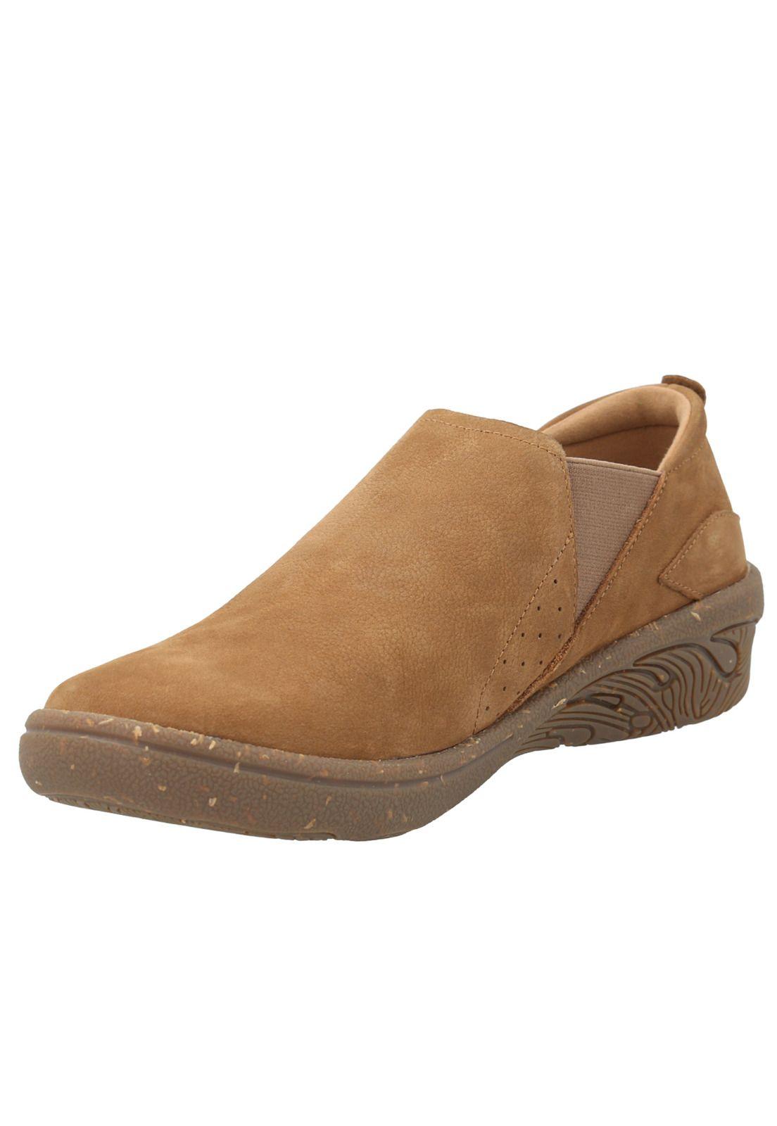 Zapato Slip On Cuero Mujer Munro Café -3