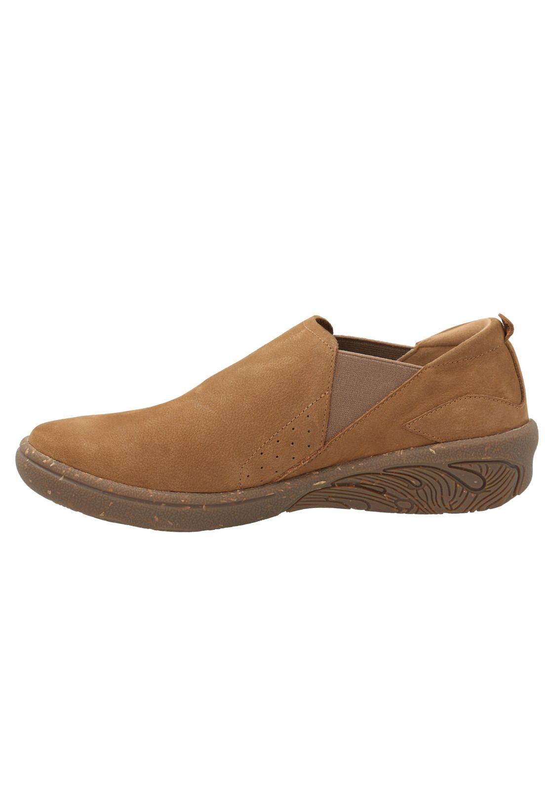 Zapato Slip On Cuero Mujer Munro Café -4