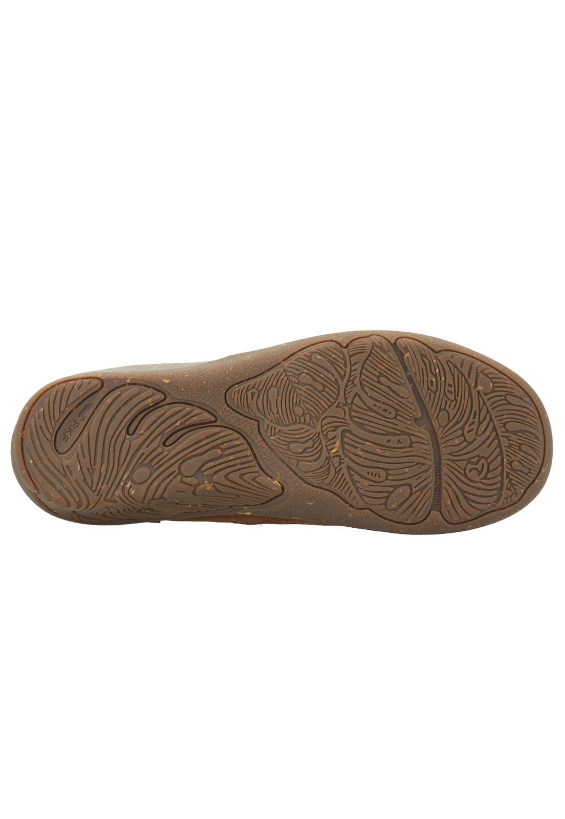 Zapato Slip On Cuero Mujer Munro Café -6