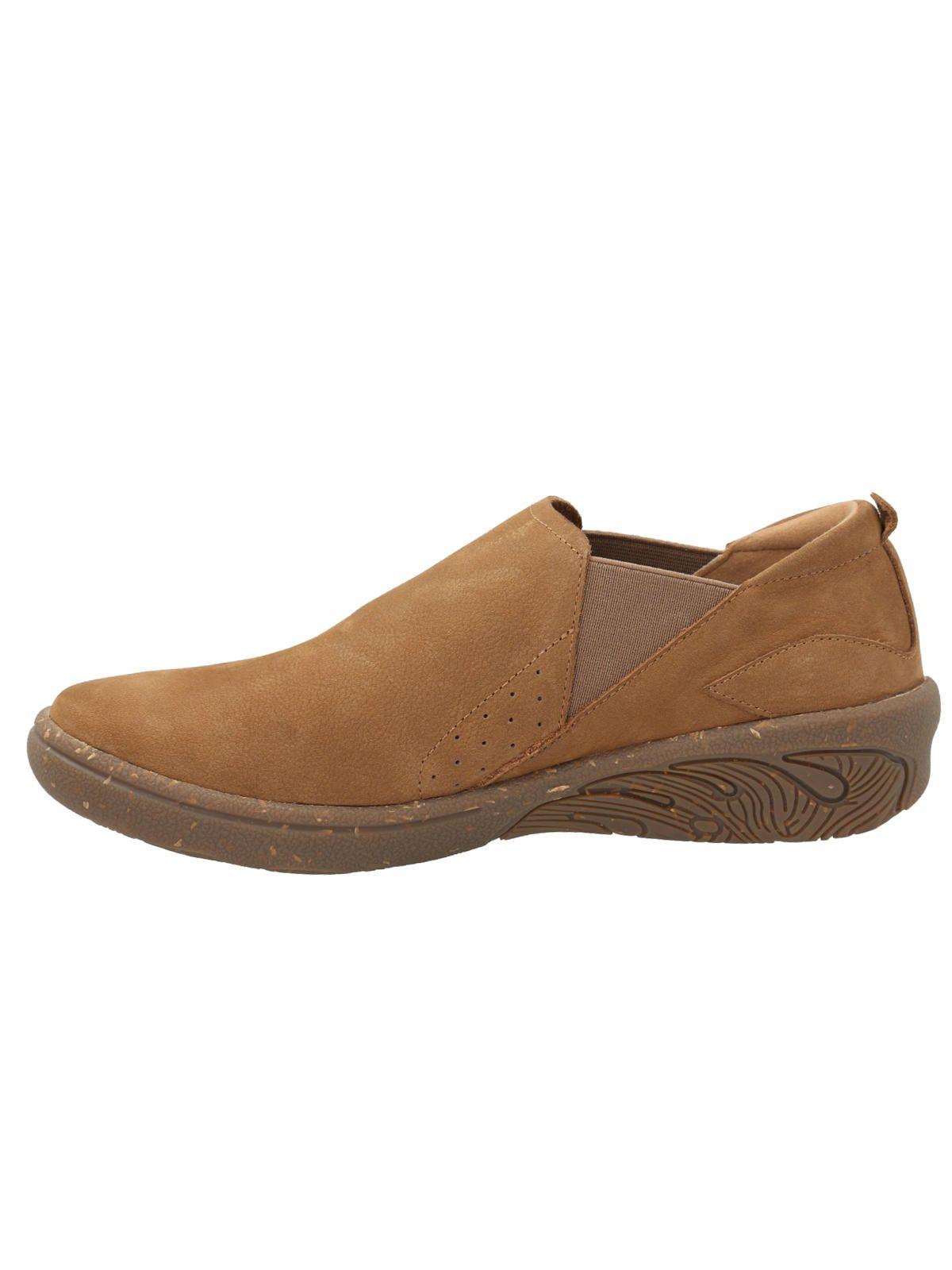 Zapato Slip On Cuero Mujer Munro Café -4
