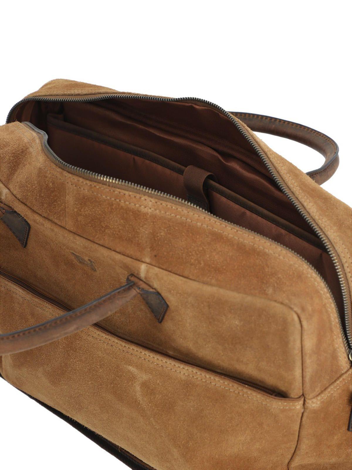 Maletín Cuero Hombre Sz Shaw Bag Tan-5