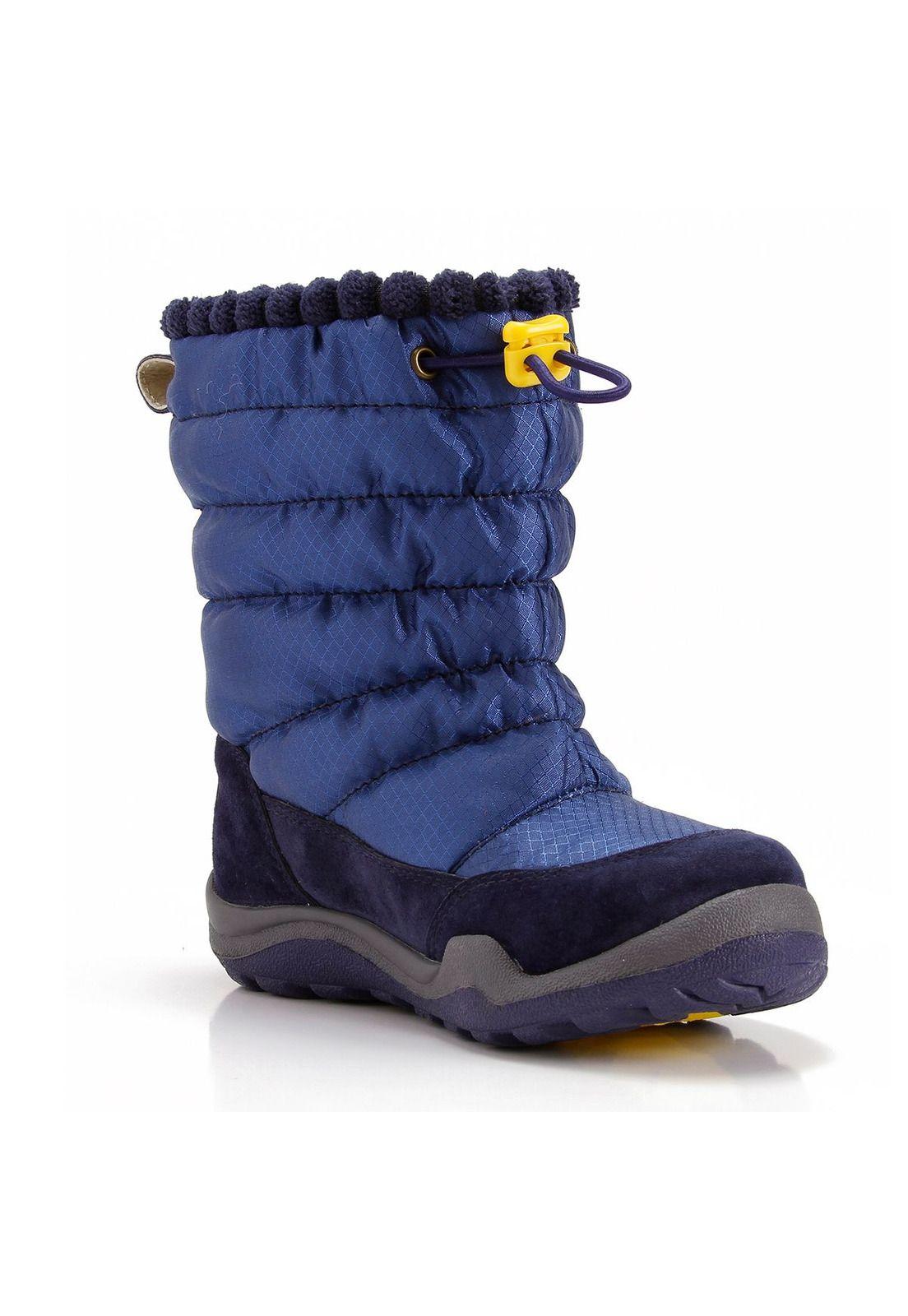 Bota Cuero Niño Moon Boot Ii Azul-0