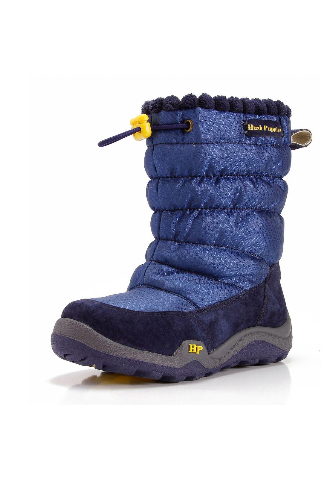 Bota Cuero Niño Moon Boot Ii Azul-1