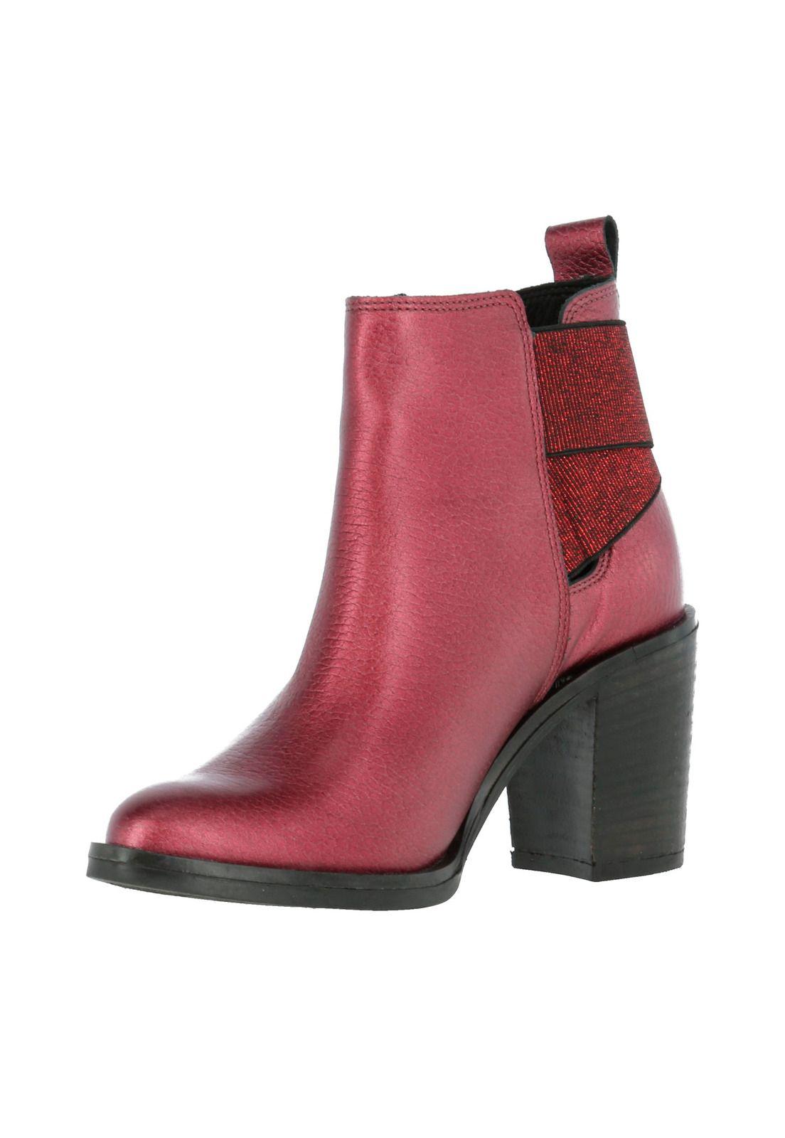 Botin Cuero Mujer Lupe Burdeo-3