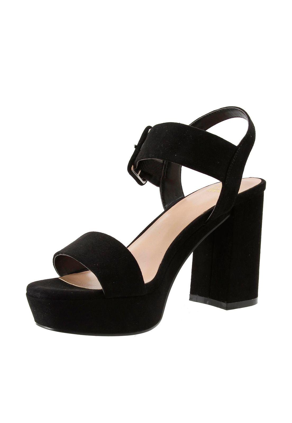 Sandalia Chunk Verano Negro-1