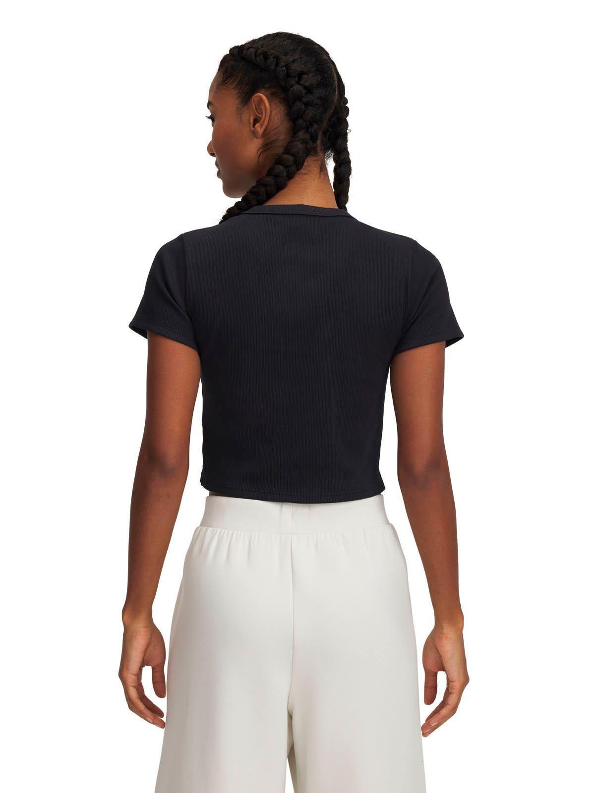 Polera Manga Corta Lifestyle para mujer Rival Rib Baby negro -4