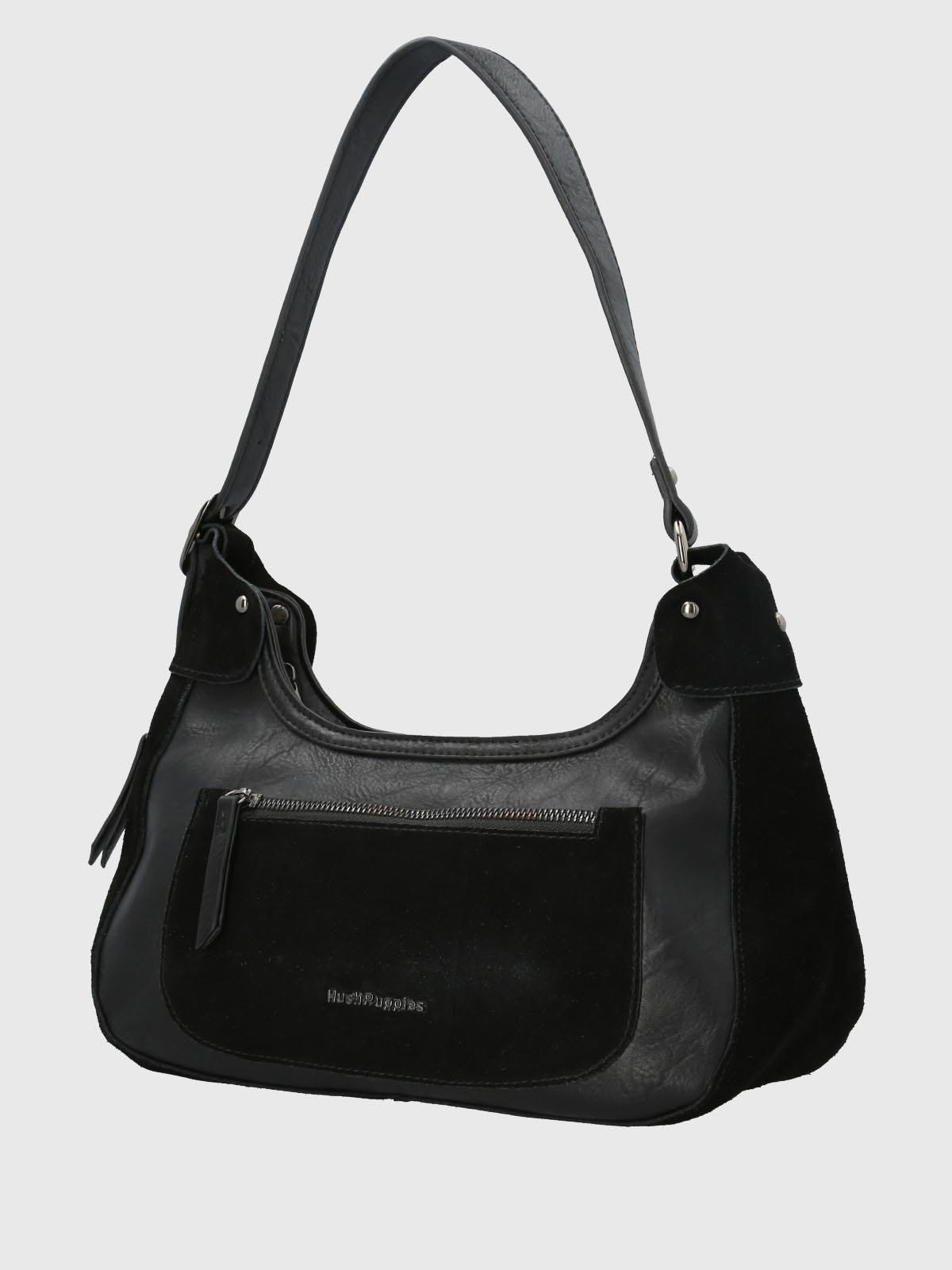 Cartera Ecocuero Mujer Lauren Hobo Negro-1