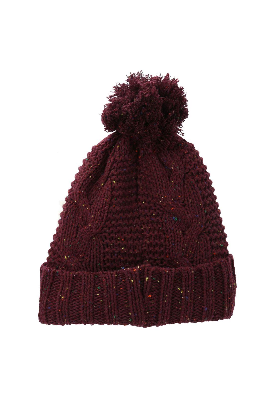 Gorro Unisex Ospika 2-Layer Pompo Burdeo Merrell-4