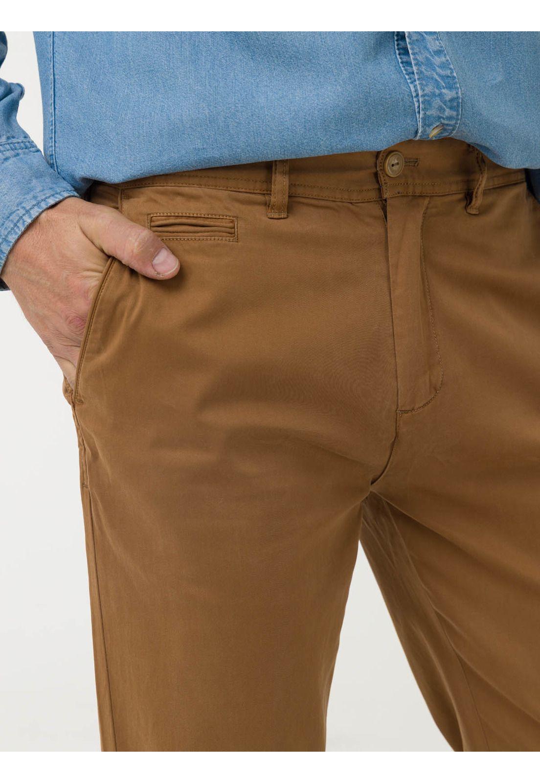 Pantalón Algodón Hombre Napoli Café-6