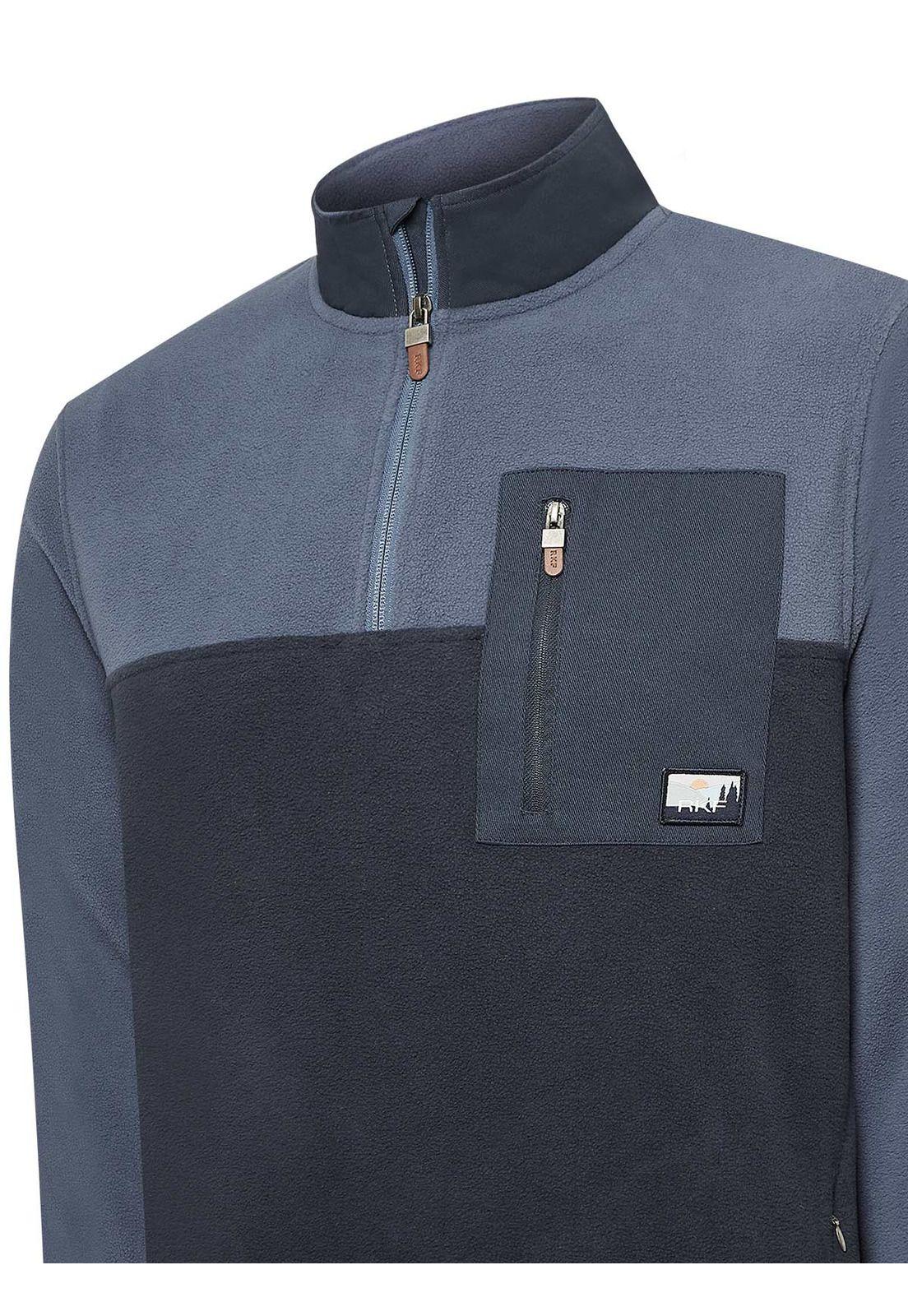 Polar Fibras Recicladas Hombre Praino Azul-3