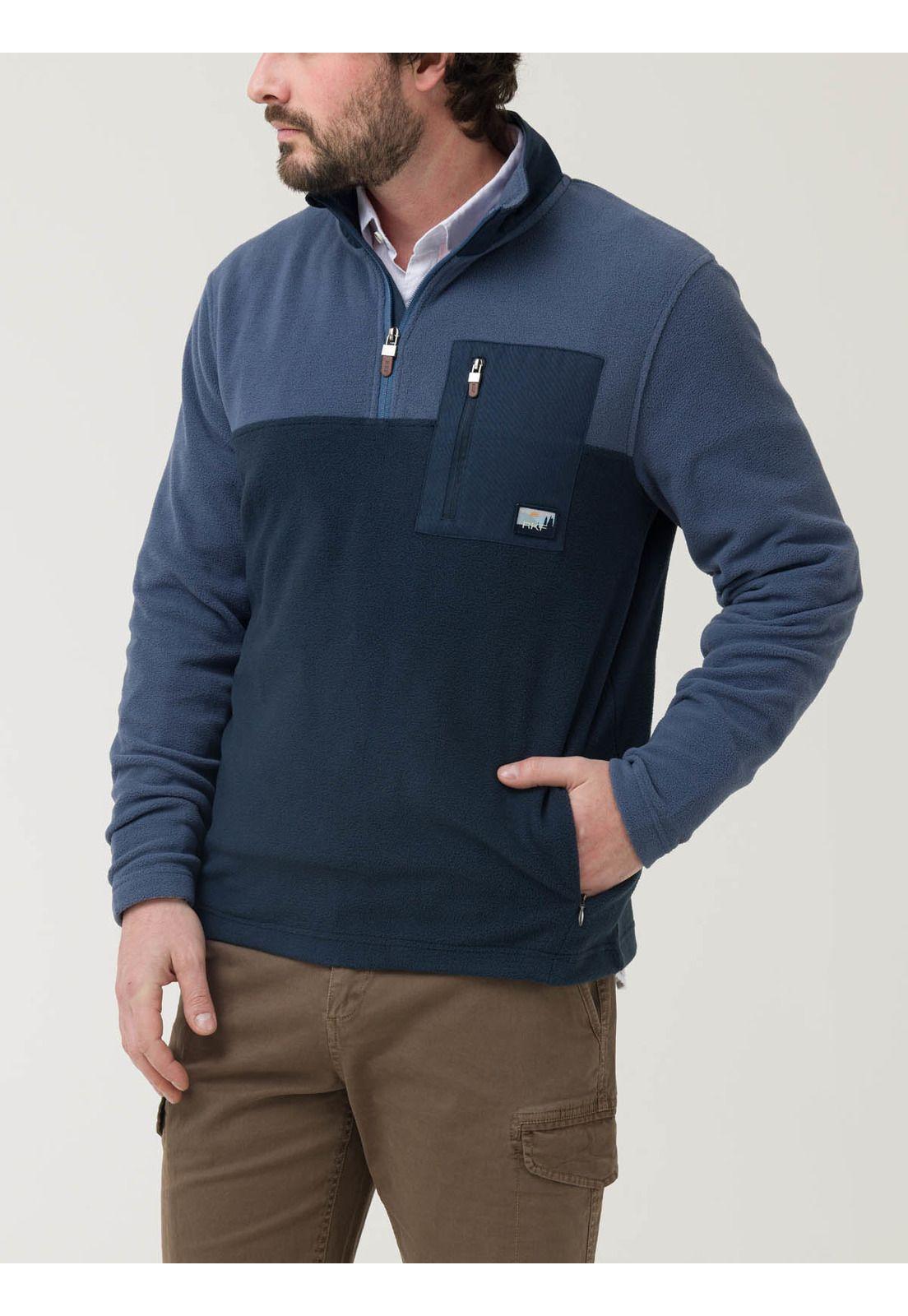 Polar Fibras Recicladas Hombre Praino Azul-4