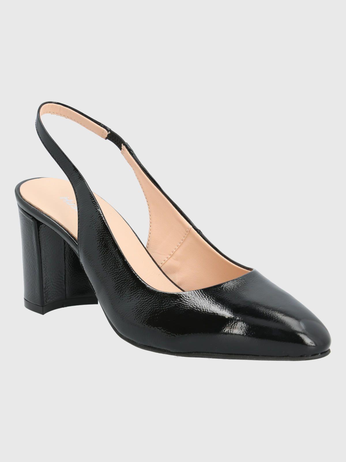 Zapato Cuero Negro Mujer Temu -0