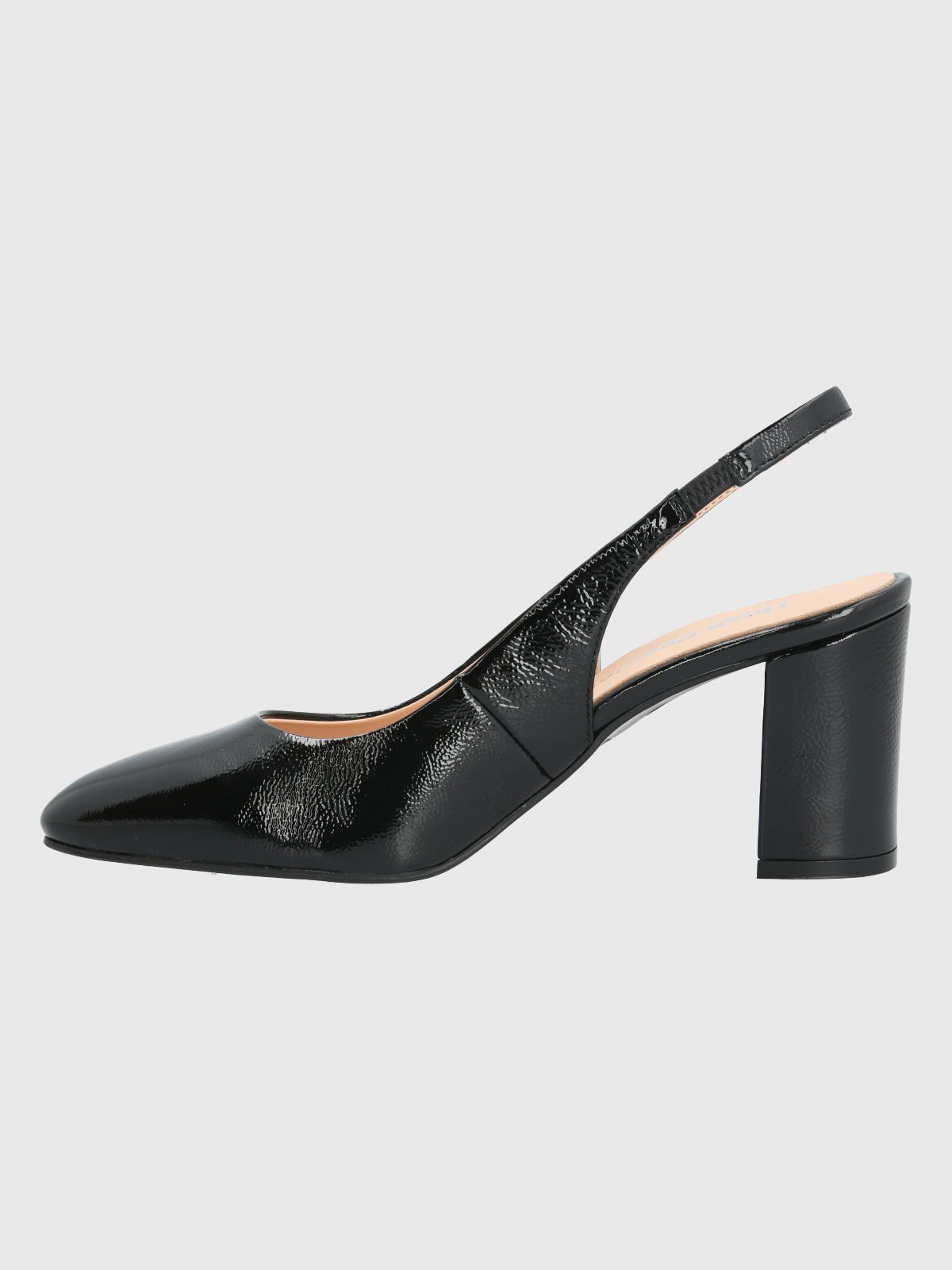 Zapato Cuero Negro Mujer Temu -4