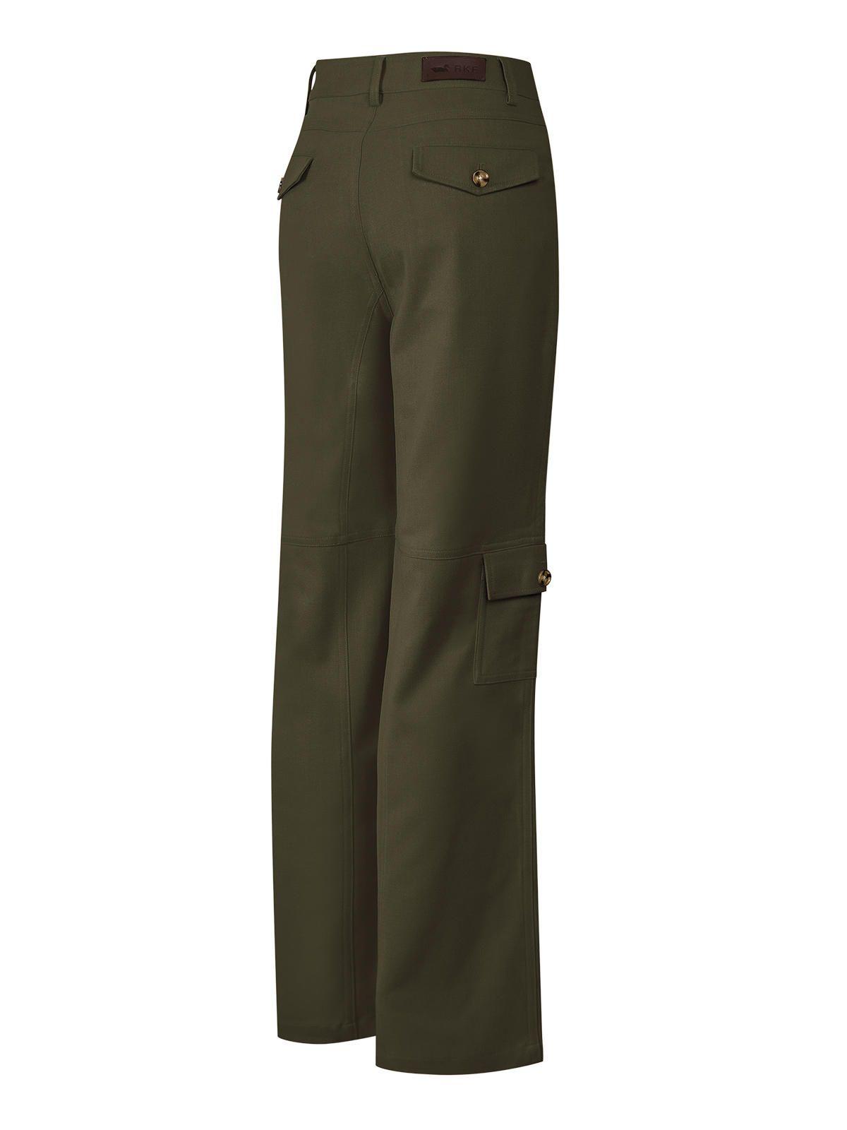 Pantalon Poliester Recic. Mujer Noa Verde-1